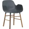 Fauteuil Form avec structure en bois - bleu - Noyer Normann Copenhagen