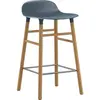 Normann Copenhagen Chaise de bar avec structure en chêne bleu H65