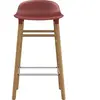 Normann Copenhagen Chaise de bar avec structure en chêne rouge H65