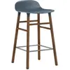 Normann Copenhagen Chaise de bar avec structure en noyer bleu H65
