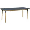 Normann Copenhagen Formulaire bleu table en chêne