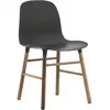 Chaise Form avec structure en bois - Noyer - noir Normann Copenhagen