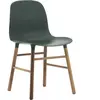 Chaise en noyer naturel et pp vert Form - Normann Copenhagen