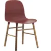 Chaise Form avec structure en bois - Noyer - rouge Normann Copenhagen