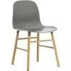 Chaise Form avec structure en bois - gris - Chêne Normann Copenhagen