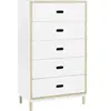 Chiffonnier à 5 tiroirs blanc Sideboard blanc - Normann Copenhagen