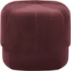 Pouf en velours 46 cm bordeaux Circus foncé rouge - Normann Copenhagen