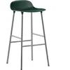 Tabouret de bar en chrome et pp vert 75 cm Form - Normann Copenhagen