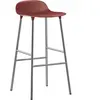 Tabouret de bar en chrome et pp rouge 75 cm Form - Normann Copenhagen