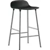Tabouret en chrome et pp noir 65 cm Form - Normann Copenhagen