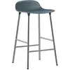 Tabouret en chrome et pp bleu 65 cm Form - Normann Copenhagen