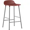 Tabouret en chrome et pp rouge 65 cm Form - Normann Copenhagen
