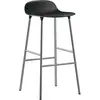 Tabouret de bar en chrome et pp noir 75 cm Form - Normann Copenhagen