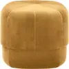 Pouf en velours 46 cm jaune Circus Yellow - Normann Copenhagen