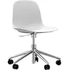 Chaise de bureau en aluminium et pp blanc Form - Normann Copenhagen
