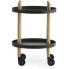 Chariot en acier noir et bois 45 cm Block - Normann Copenhagen