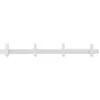 Normann Copenhagen Patère 4 crochets en métal et bois blanc hoop 07005348