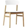 Chaise en chêne et polypropylène blanc Herit blanc - Normann Copenhagen