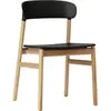 Chaise en chêne et polypropylène noir Herit noir - Normann Copenhagen