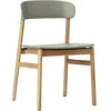 Chaise en chêne et polypropylène vert Herit Dusty vert - Normann Copenhagen