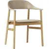 Fauteuil Herit  - Chêne - Spectrum cuir sable Normann Copenhagen