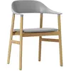 Fauteuil Herit  - Chêne - Spectrum cuir gris Normann Copenhagen