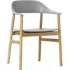 Chaise avec accoudoirs en chêne et polypropylene gris Herit Grey - Normann Copenhagen