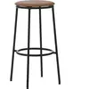 Tabouret de bar Circa - Brandy (cuir) - 75 cm Normann Copenhagen