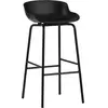 Tabouret de bar en acier et pp noir 75 cm Hyg - Normann Copenhagen