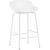 Tabouret de bar en acier et pp blanc 65 cm Hyg - Normann Copenhagen