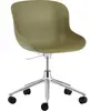 Chaise de bureau pivotante à roulettes verte Swivel Norman Copenhagen ...