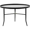 Table basse noire en verre et acier Lug noir - Normann Copenhagen