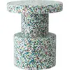 Tabouret blanc multicolore pixelisé Bit blanc Multi - Normann Copenhagen
