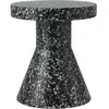 Tabouret en polyéthylène noir Cone Bit noir/blanc - Normann Copenhagen