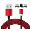 Lauto Câble Apple Lightning Type C 3 en 1 Magnétique Adaptateur Tête Chargeur pour Android iPhone iPAD - Rouge