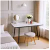 Urban Meuble Table de salle à manger 80*80 ronde effet bois pieds ronds croisés