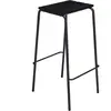 Tabouret de bar en bois de frêne et métal noir Stilt - Hübsch
