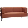 Canapé en tissus ambre Block Maroon - Hübsch