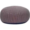 Pouf rond en coton bleu Mochi - Hübsch