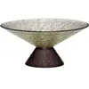 Bol rond en verre vert 25x12 cm Bonbon - Hübsch