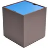 Hubsch Table d'appoint/boîte de rangement Vault bleu/marron - 021912