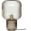 Hübsch Lampe De Table En Verre Claire Avec Socle Fumé