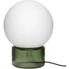 Hubsch Lampe de table en verre - vert