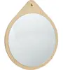 Hubsch Miroir mural autour du chêne - naturel