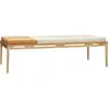Hubsch Lit de repos avec oreillers - beige / orange
