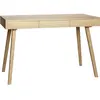 Hübsch Bureau À 3 Tiroirs De Rangement En Chêne Nature Label Fsc