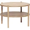 Hübsch - Table basse ronde en chêne FSC Chêne taille unique