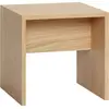 Table d'appoint Less  en mdf et placage de chêne Hubsch