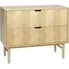 Hübsch Commode Herringbone Tiroirs en mdf, placage de chêne et bois de chêne Hubsch