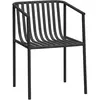 Hubsch Chaise d'extérieur en métal - noir